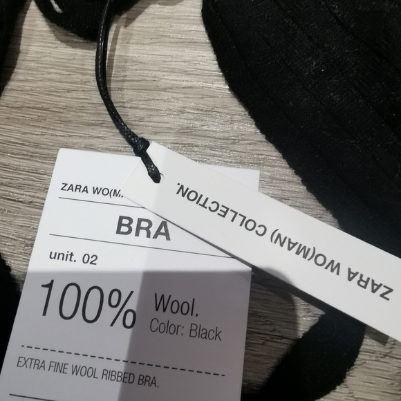 Zara Triangular Wool Bralette - Picture 4 of 6